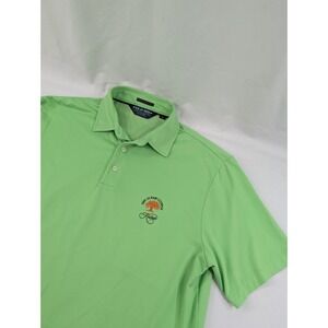 Polo Golf Ralph Lauren Shirt Mens Medium PGA Ocean Course  Kiawah Lime Green